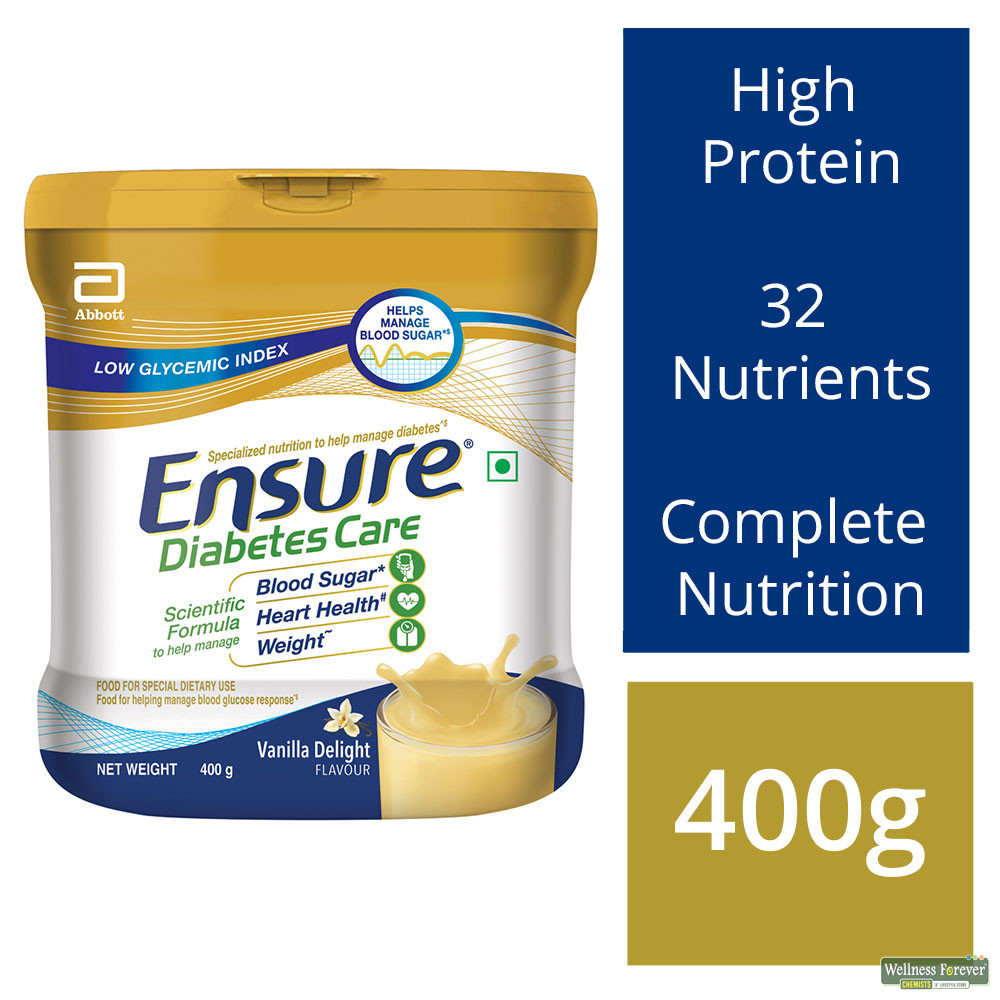 Buy Ensure Diabetes Care Vanilla Delight Powder 400 gms Online